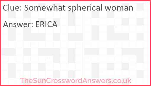 Somewhat spherical woman Answer