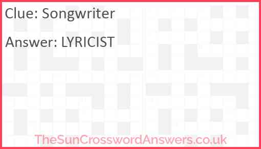 Songwriter Answer