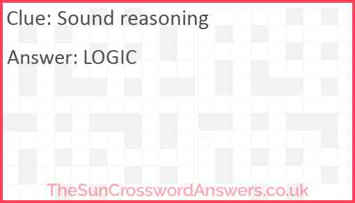 Sound reasoning Answer