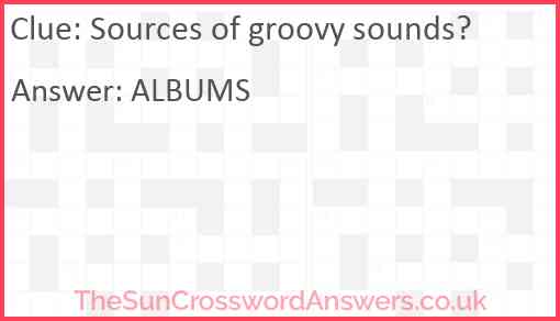 Sources of groovy sounds? Answer