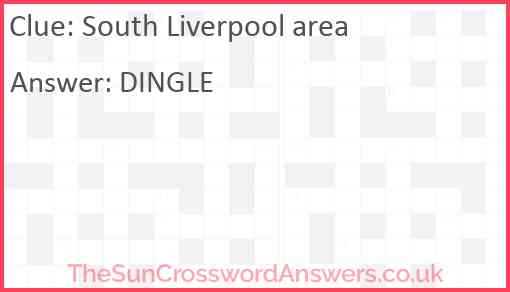 South Liverpool area Answer