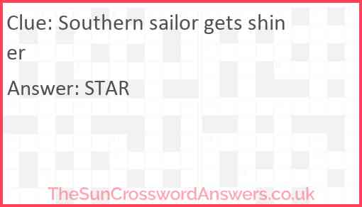 Southern sailor gets shiner Answer