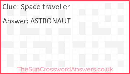 Space traveller Answer