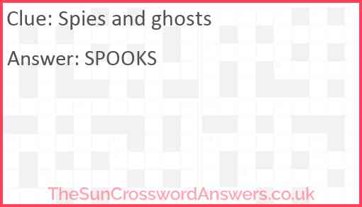 Spies and ghosts Answer