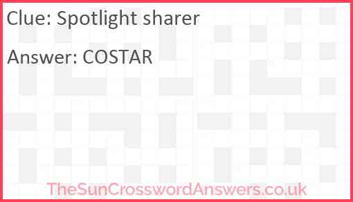 Spotlight sharer Answer