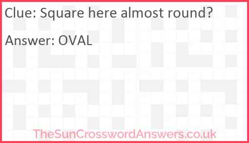 Square here almost round? Answer