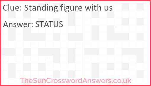 Standing figure with us Answer