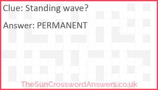 Standing wave? Answer