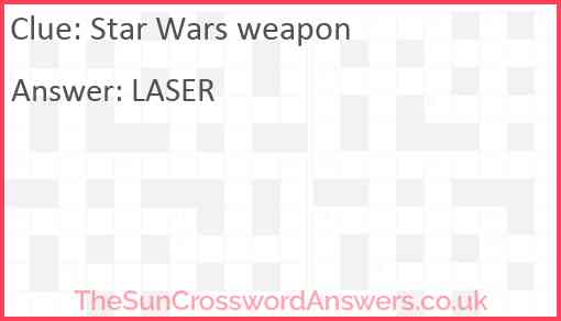 Star Wars weapon Answer