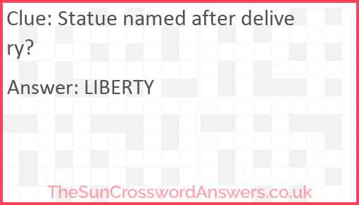 Statue named after delivery? Answer