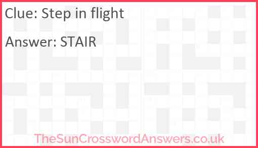 Step in flight Answer