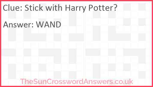 Stick with Harry Potter? Answer