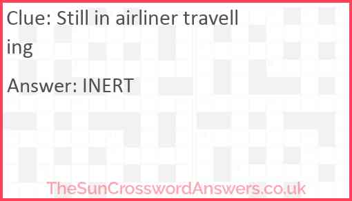 Still in airliner travelling Answer