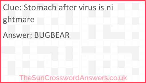 Stomach after virus is nightmare Answer