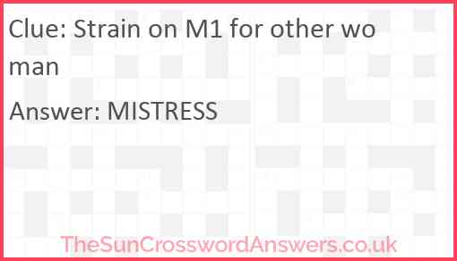 Strain on M1 for other woman Answer