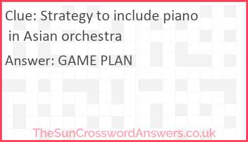 Strategy to include piano in Asian orchestra Answer