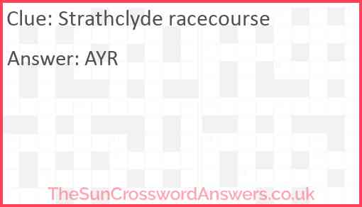 Strathclyde racecourse Answer