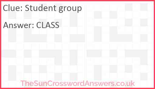 Student group Answer
