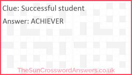Successful student Answer