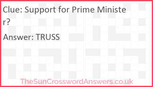 Support for Prime Minister? Answer