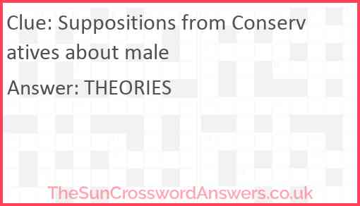 Suppositions from Conservatives about male Answer
