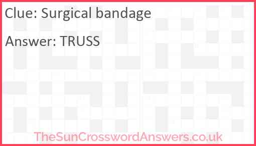 Surgical bandage Answer