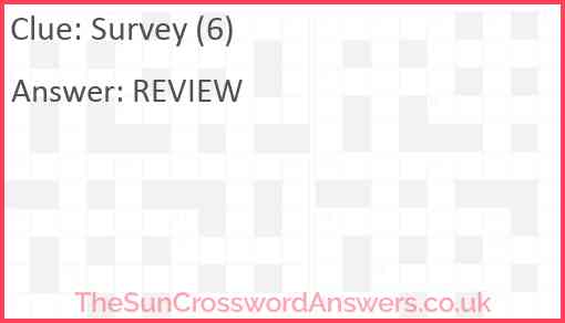 Survey (6) Answer