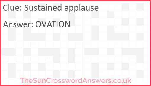 Sustained applause Answer