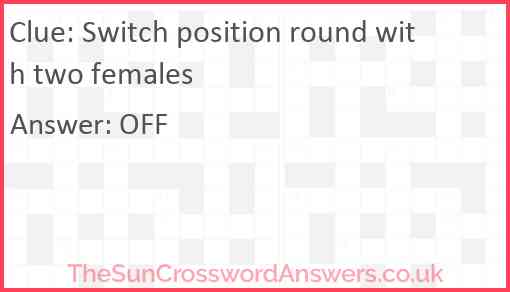 Switch position round with two females Answer