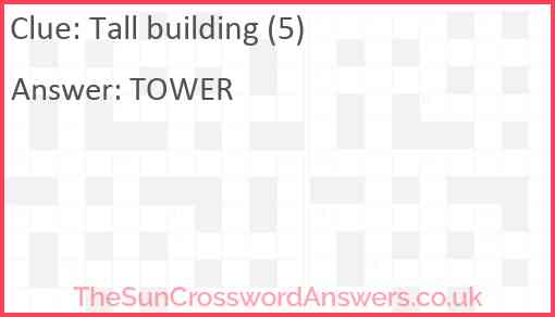 Tall building (5) Answer