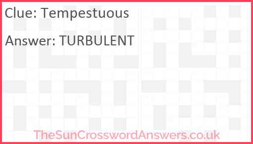 Tempestuous Answer