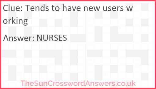 Tends to have new users working Answer