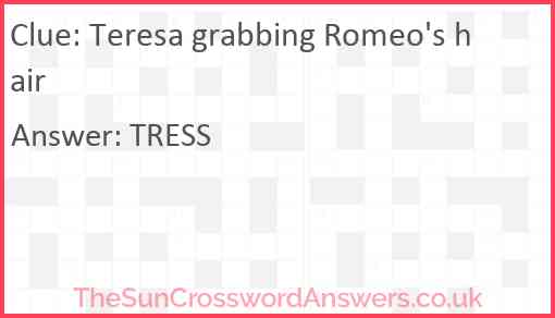 Teresa grabbing Romeo's hair Answer