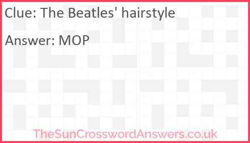 The Beatles' hairstyle Answer