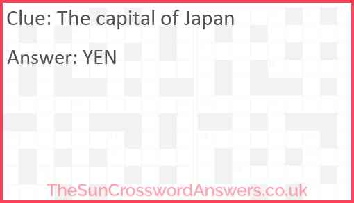The capital of Japan Answer