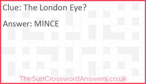 The London Eye? Answer