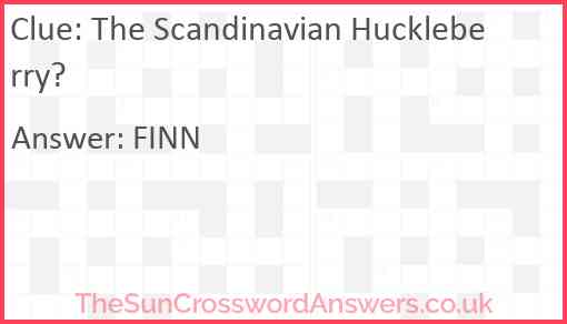 The Scandinavian Huckleberry? Answer