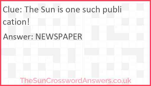 The Sun is one such publication! Answer