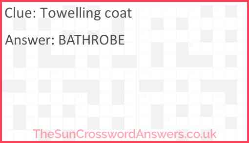 Towelling coat Answer