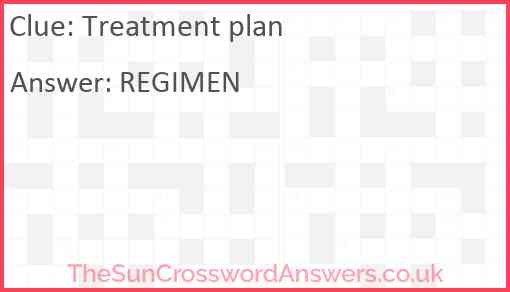 Treatment plan Answer