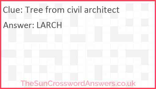 Tree from civil architect Answer