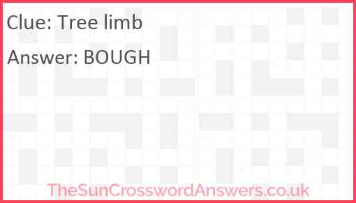 Tree limb Answer