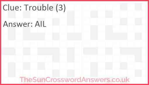 Trouble (3) Answer