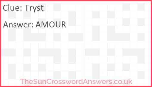 Tryst Answer