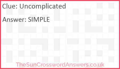 Uncomplicated Answer