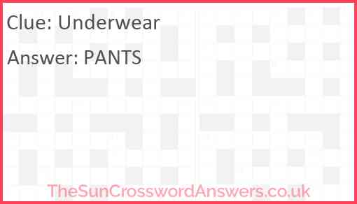 Underwear Answer
