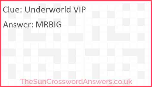 Underworld VIP Answer