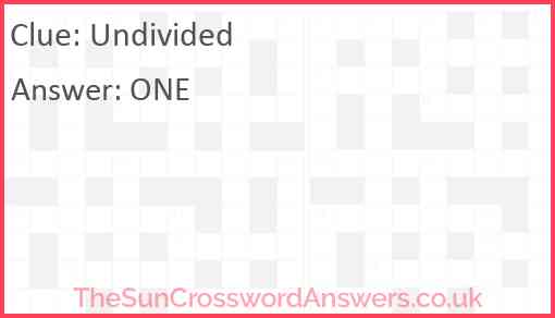 Undivided Answer