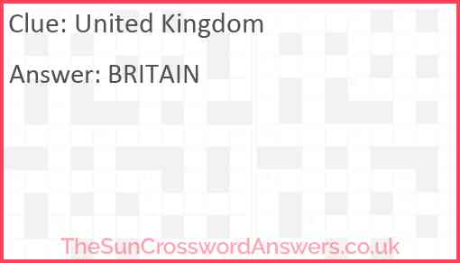 United Kingdom Answer