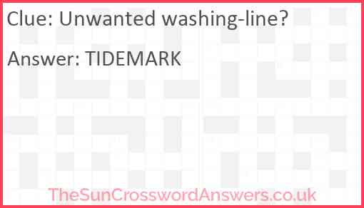 Unwanted washing-line? Answer